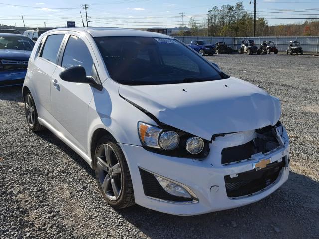 1G1JH6SBXD4175667 - 2013 CHEVROLET SONIC RS WHITE photo 1