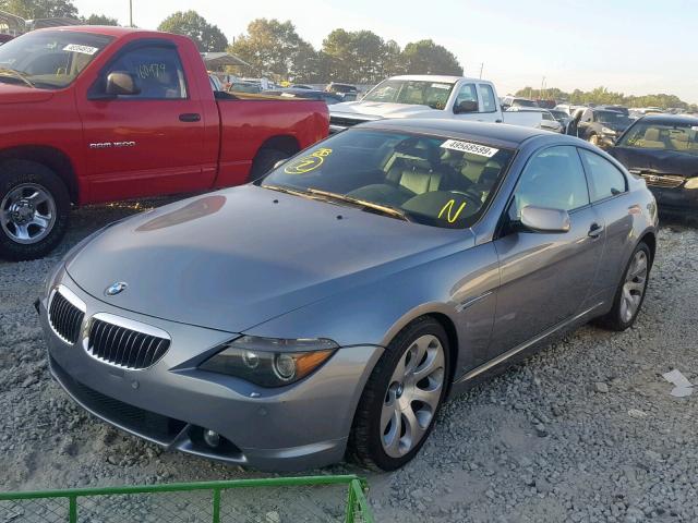 WBAEH73455B193499 - 2005 BMW 645 CI AUT GRAY photo 2