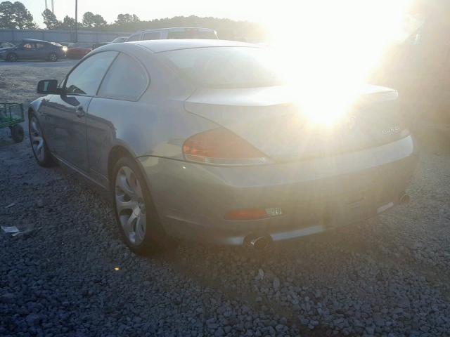 WBAEH73455B193499 - 2005 BMW 645 CI AUT GRAY photo 3