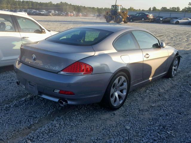 WBAEH73455B193499 - 2005 BMW 645 CI AUT GRAY photo 4