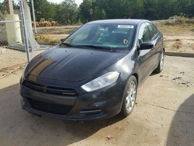 1C3CDFBH9DD134080 - 2013 DODGE DART SXT BLACK photo 2