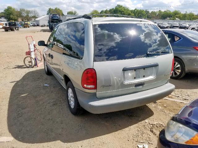 2P4GP25R8XR290206 - 1999 PLYMOUTH VOYAGER SILVER photo 3