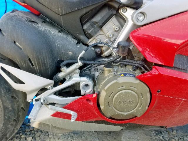 ZDMDAGNW9JB001775 - 2018 DUCATI PANIGALE V RED photo 7