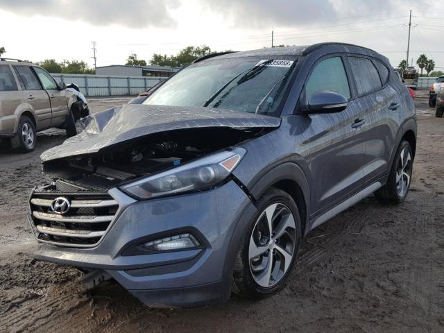 KM8J33A21JU747772 - 2018 HYUNDAI TUCSON LIM GRAY photo 2