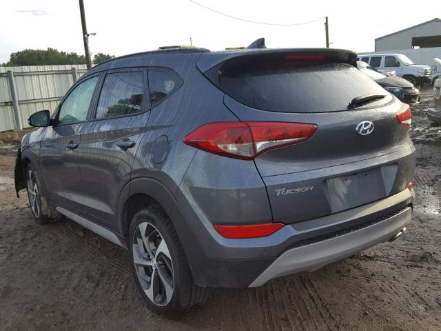 KM8J33A21JU747772 - 2018 HYUNDAI TUCSON LIM GRAY photo 3