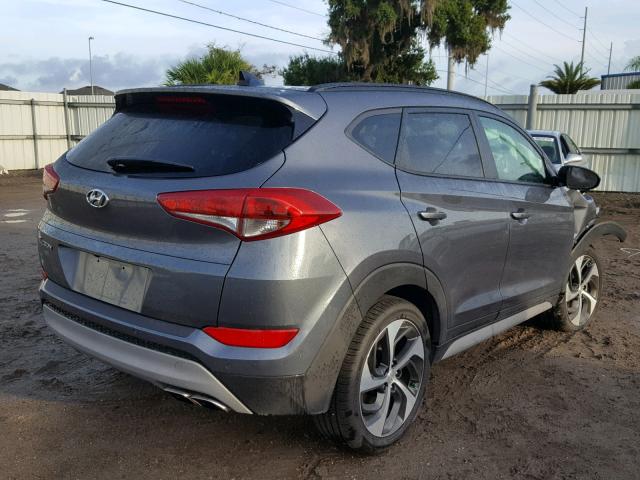 KM8J33A21JU747772 - 2018 HYUNDAI TUCSON LIM GRAY photo 4