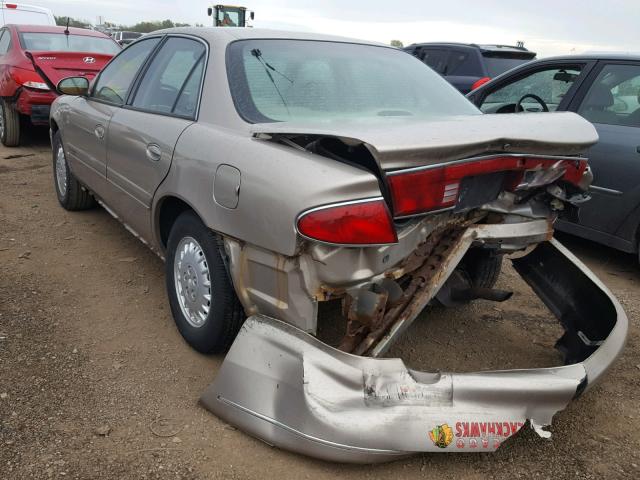 2G4WY55J211104489 - 2001 BUICK CENTURY LI GOLD photo 3