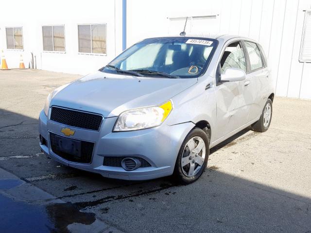 KL1TD6DE8BB173225 - 2011 CHEVROLET AVEO LS SILVER photo 2