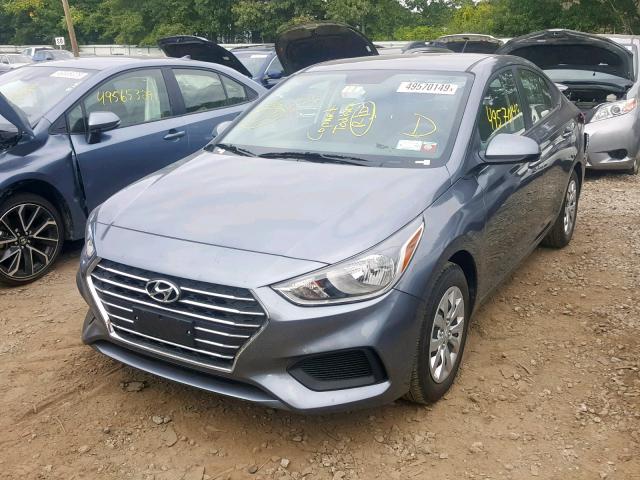 3KPC24A30KE083463 - 2019 HYUNDAI ACCENT SE GRAY photo 2