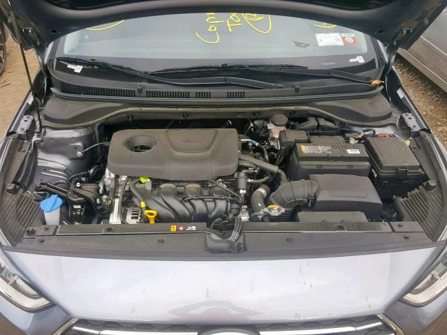 3KPC24A30KE083463 - 2019 HYUNDAI ACCENT SE GRAY photo 7