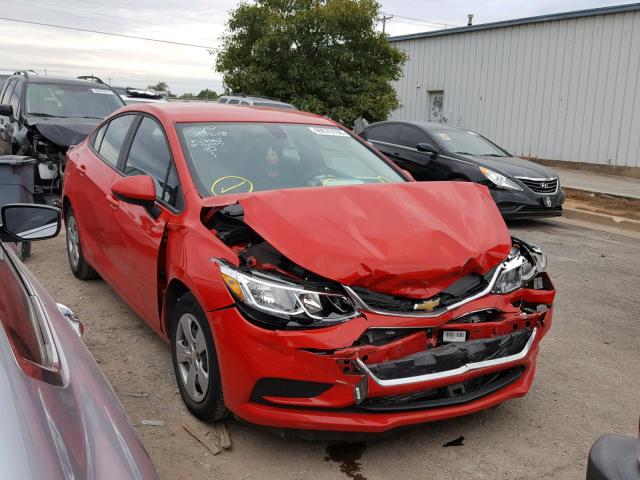 1G1BC5SM7H7120662 - 2017 CHEVROLET CRUZE LS RED photo 1