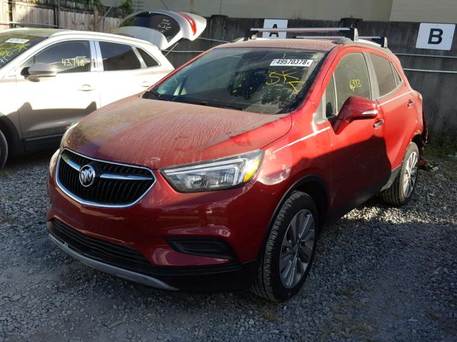 KL4CJASB6HB159453 - 2017 BUICK ENCORE PRE RED photo 2