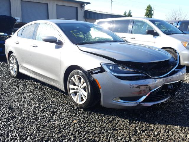 1C3CCCAB6FN702541 - 2015 CHRYSLER 200 LIMITE SILVER photo 1