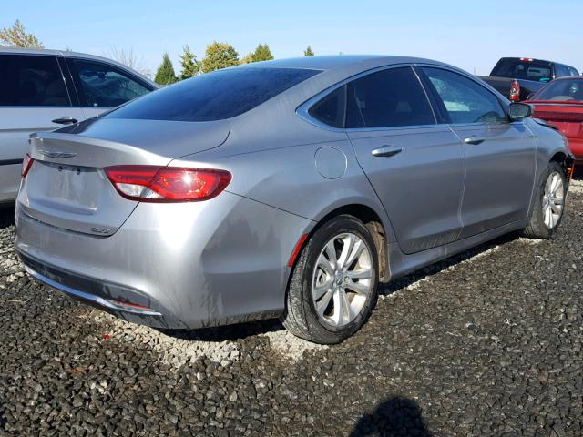 1C3CCCAB6FN702541 - 2015 CHRYSLER 200 LIMITE SILVER photo 4