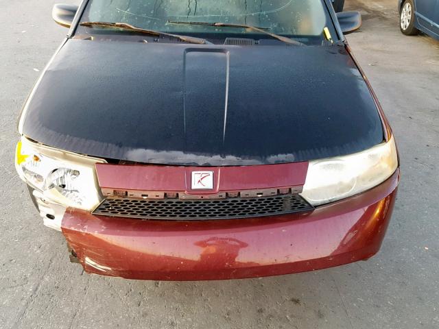 1G8AF52F23Z145617 - 2003 SATURN ION LEVEL BLACK photo 7