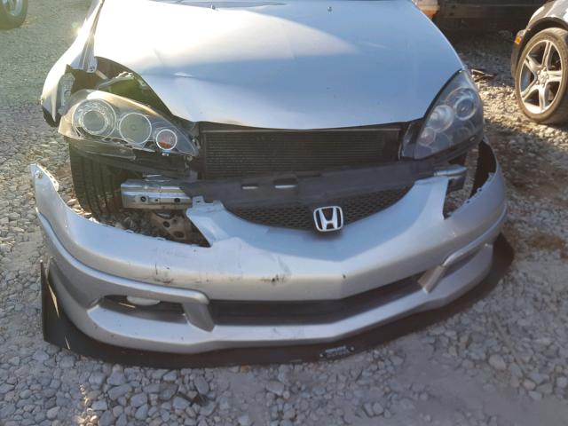 JH4DC53086S006464 - 2006 ACURA RSX TYPE-S SILVER photo 9