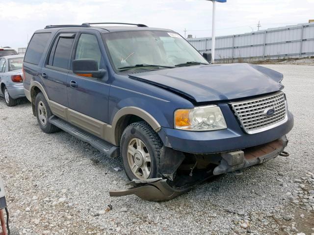 1FMFU18L13LB07818 - 2003 FORD EXPEDITION BLUE photo 1