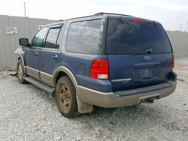 1FMFU18L13LB07818 - 2003 FORD EXPEDITION BLUE photo 3