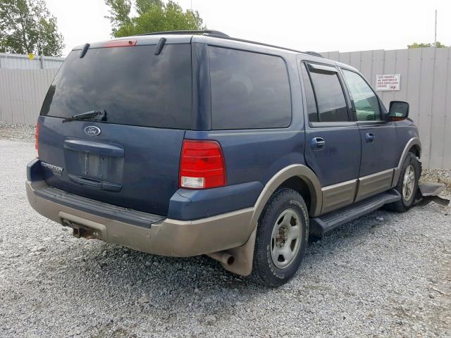 1FMFU18L13LB07818 - 2003 FORD EXPEDITION BLUE photo 4