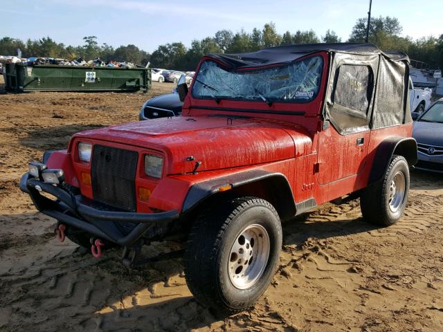 1J4FY29S8RP469192 - 1994 JEEP WRANGLER / RED photo 2