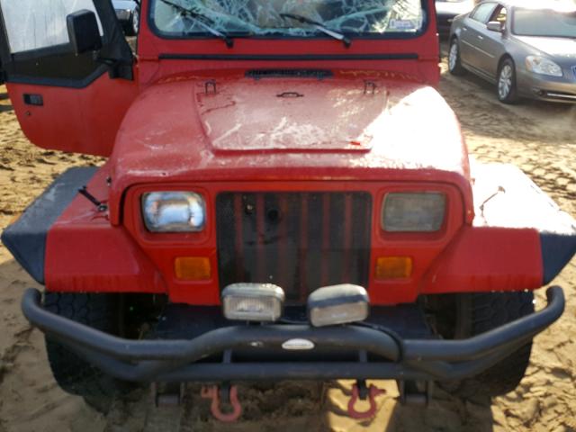 1J4FY29S8RP469192 - 1994 JEEP WRANGLER / RED photo 7