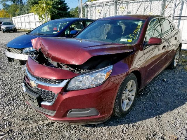 1G11C5SLXEF290602 - 2014 CHEVROLET MALIBU 1LT BURGUNDY photo 2