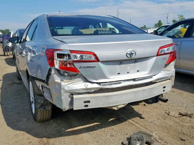 4T4BF1FK0CR264145 - 2012 TOYOTA CAMRY BASE SILVER photo 9