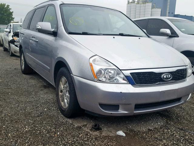 KNDMG4C71B6381497 - 2011 KIA SEDONA LX SILVER photo 1