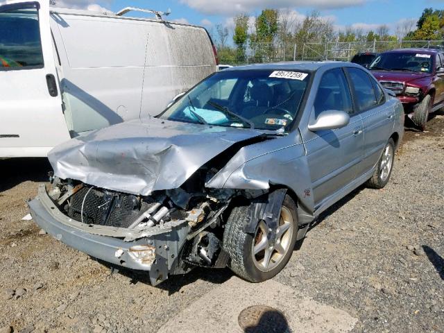 3N1AB51A32L728164 - 2002 NISSAN SENTRA SE- SILVER photo 2