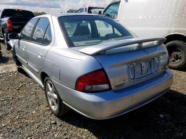 3N1AB51A32L728164 - 2002 NISSAN SENTRA SE- SILVER photo 3