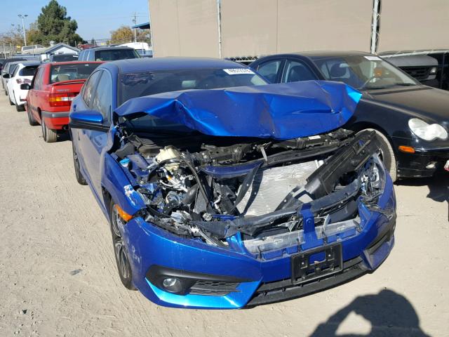 2HGFC1F73GH659886 - 2016 HONDA CIVIC EXL BLUE photo 1