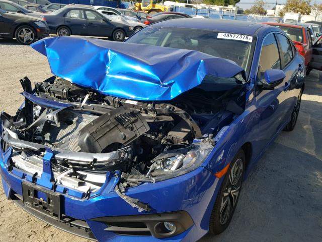 2HGFC1F73GH659886 - 2016 HONDA CIVIC EXL BLUE photo 2