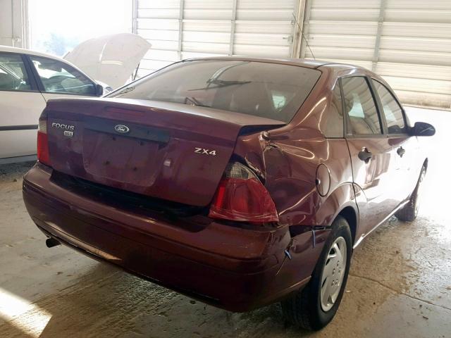 1FAHP34N26W249353 - 2006 FORD FOCUS ZX4 MAROON photo 4