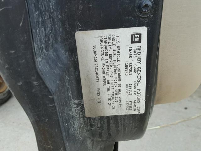 1G8AN15F76Z146077 - 2006 SATURN ION LEVEL BLACK photo 10