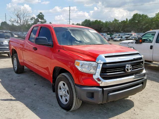 5TFRM5F1XFX090539 - 2015 TOYOTA TUNDRA DOU RED photo 1