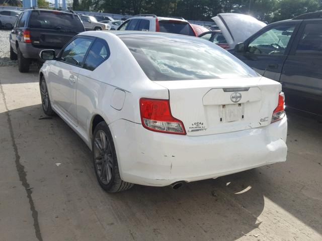 JTKJF5C71B3018025 - 2011 TOYOTA SCION TC WHITE photo 3