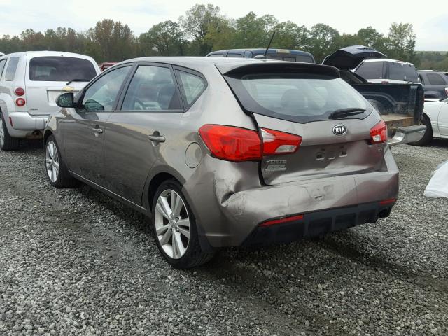 KNAFW5A3XC5602536 - 2012 KIA FORTE SX SILVER photo 3