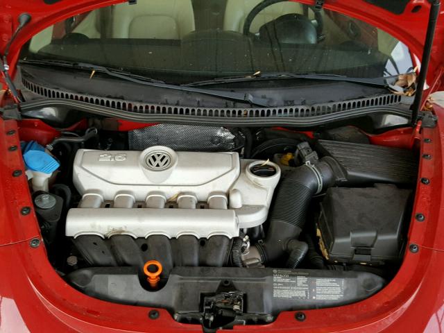 3VWPW31C48M519579 - 2008 VOLKSWAGEN NEW BEETLE RED photo 7