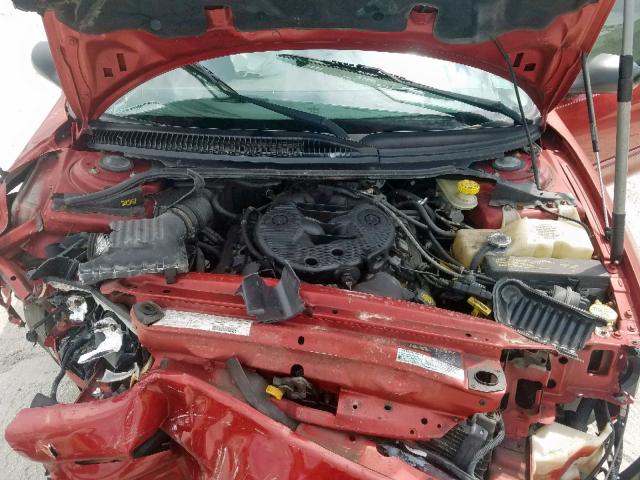 2B3HD46R61H642953 - 2001 DODGE INTREPID S RED photo 7