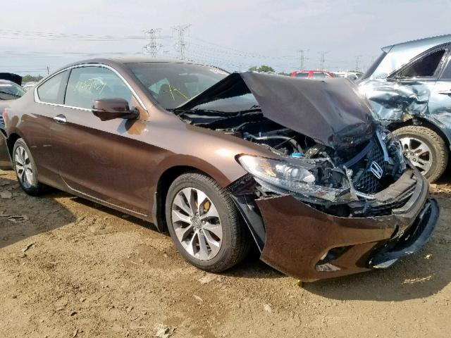 1HGCT1B89DA023596 - 2013 HONDA ACCORD EXL BROWN photo 1