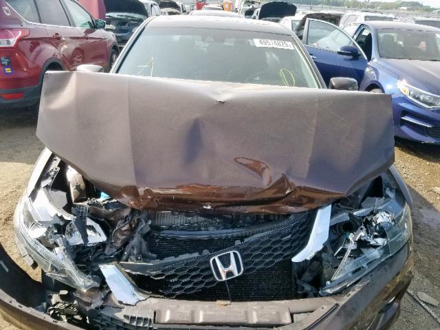 1HGCT1B89DA023596 - 2013 HONDA ACCORD EXL BROWN photo 7