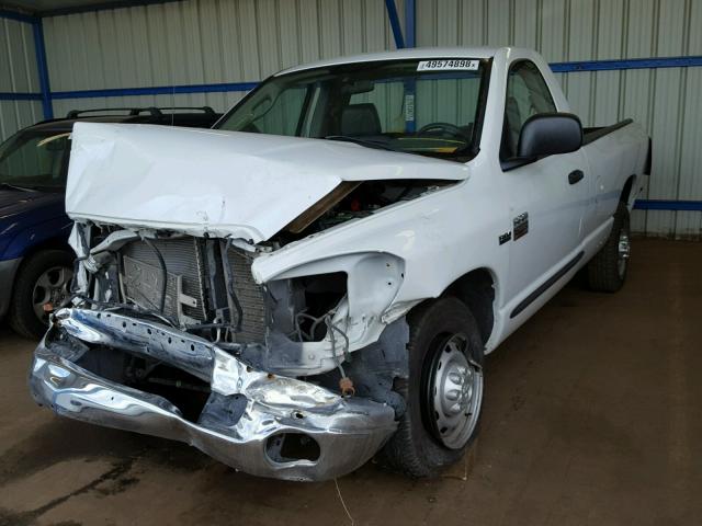 3D7KR26D37G730999 - 2007 DODGE RAM 2500 S WHITE photo 2