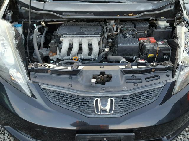 JHMGE8H25AS006367 - 2010 HONDA FIT BLACK photo 7