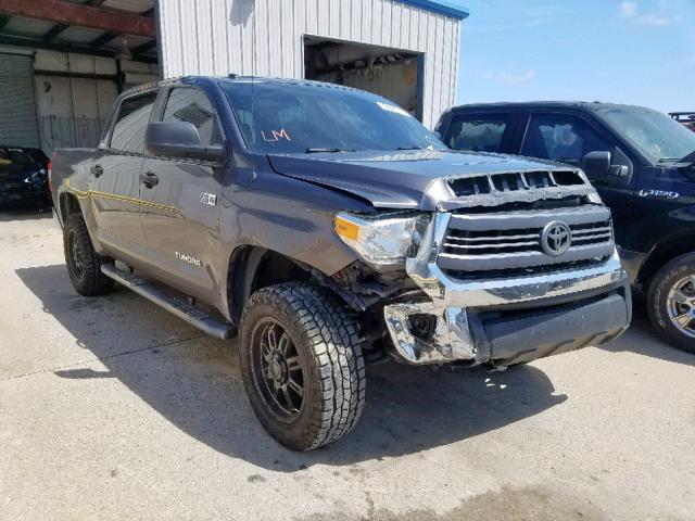 5TFEY5F15EX169120 - 2014 TOYOTA TUNDRA CRE GRAY photo 1