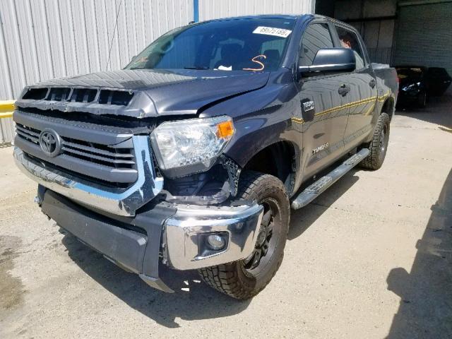 5TFEY5F15EX169120 - 2014 TOYOTA TUNDRA CRE GRAY photo 2