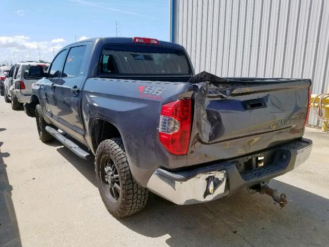 5TFEY5F15EX169120 - 2014 TOYOTA TUNDRA CRE GRAY photo 3