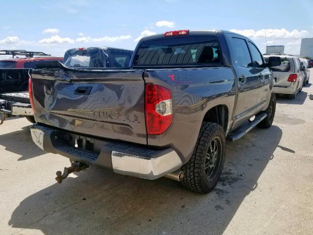 5TFEY5F15EX169120 - 2014 TOYOTA TUNDRA CRE GRAY photo 4