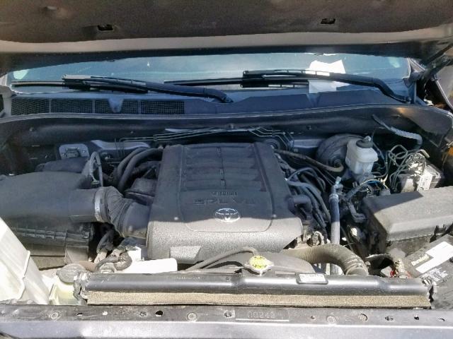 5TFEY5F15EX169120 - 2014 TOYOTA TUNDRA CRE GRAY photo 7