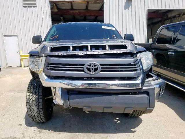 5TFEY5F15EX169120 - 2014 TOYOTA TUNDRA CRE GRAY photo 9