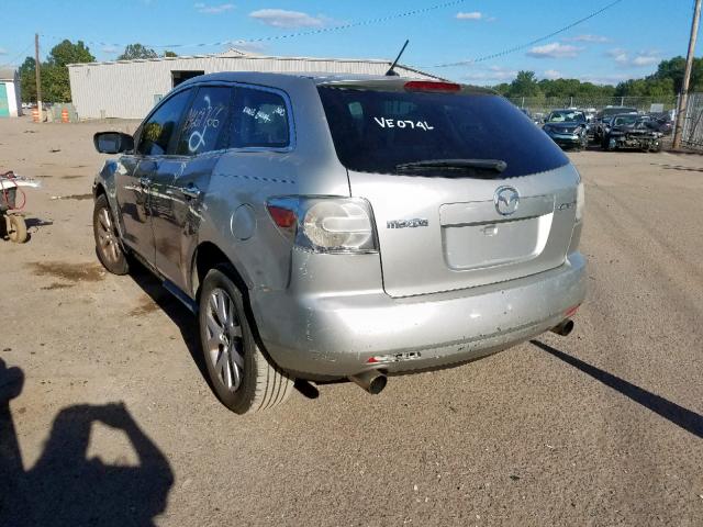 JM3ER293670158185 - 2007 MAZDA CX-7 SILVER photo 3